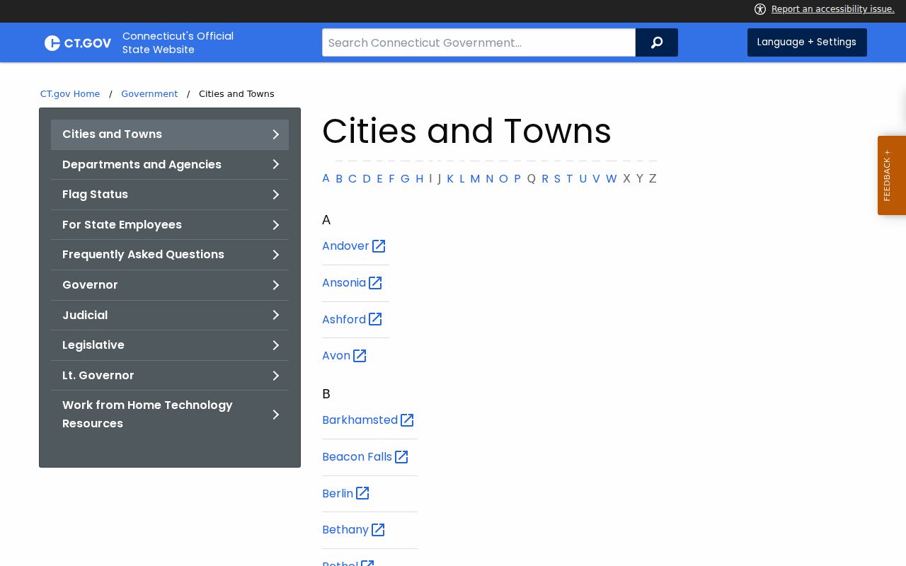 Connecticut residents directory reference to the official state town and city directory