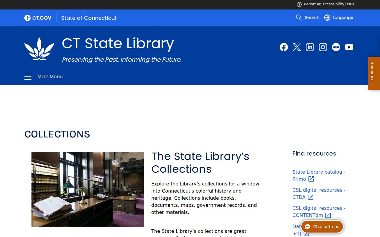 Connecticut city directory and local history collections at the State Library